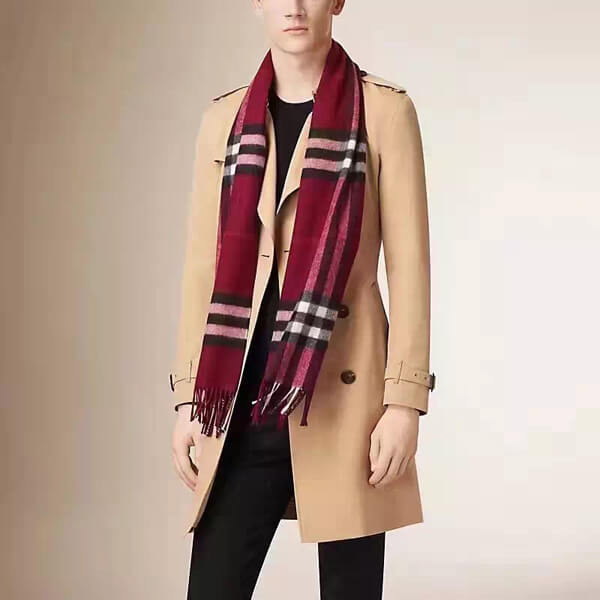 2019新作 ★Burberry バーバリー マフラーコピー★ カシミア100% マフラー レッド